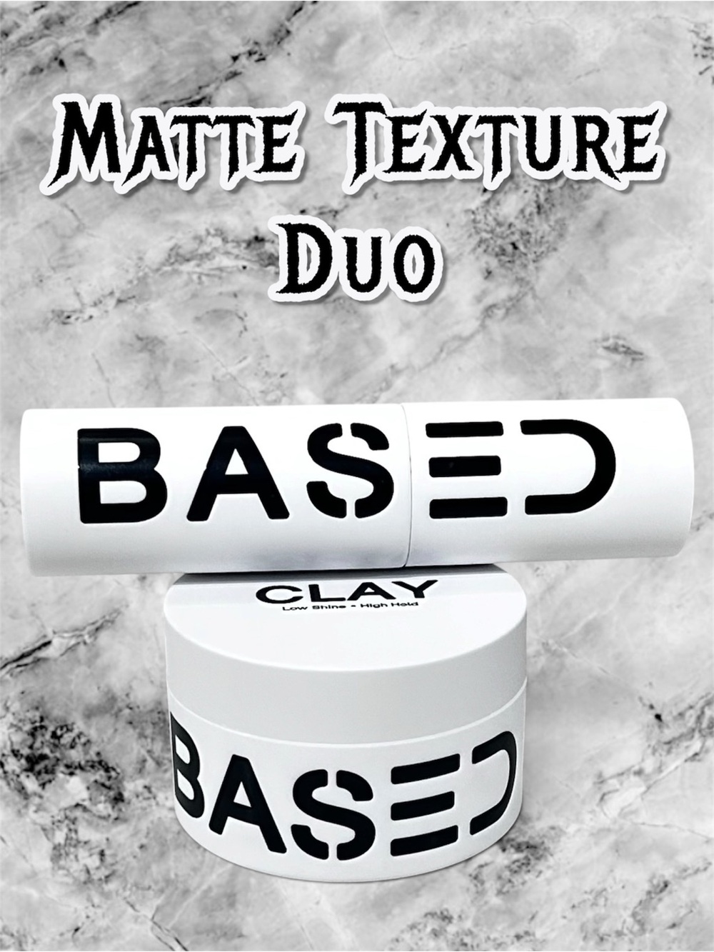 BASED Bodyworks Matte Texture Duo Hair Clay + Powder Volumizing Matte Set NIB